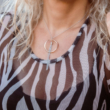  Exluzív női ezüst nyaklánc rozé