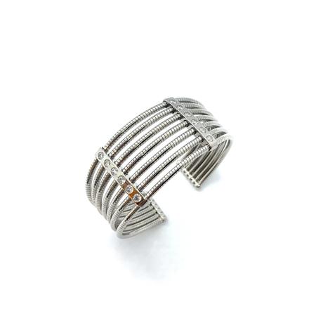 Exlúzív női ezüst karkötő Swarovski kövekkel